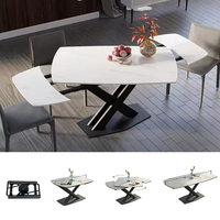 Nouveau extensible avec transformateur de Base en acier au carbone ensemble de mécanisme rond en métal pour l'extension de Tables à manger de matériel de cuisine à domicile