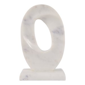 Scultura in marmo intagliato, elemento decorativo per la casa, soggiorno, bagno, opera d'arte - Product Image 1