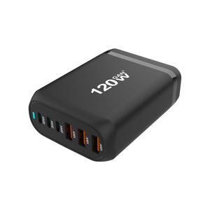 Cargadores multifunción 120W Gan cargador de pared estación de carga más vendida <span class=keywords><strong>para</strong></span> <span class=keywords><strong>iPhone</strong></span> 15 14 <span class=keywords><strong>13</strong></span> Pro Max dispositivos electrónicos de escritorio - Product Image 2