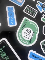 Pegatinas Redondas Transparentes Adhesivas Personalizadas a Prueba de Agua con Código QR y Logotipo