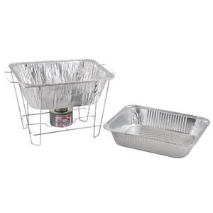 Set di Chafing <span class=keywords><strong>Dish</strong></span> Usa e Getta per Buffet, Scaldavivande per Feste, Matrimoni e Campeggio - Product Image 2