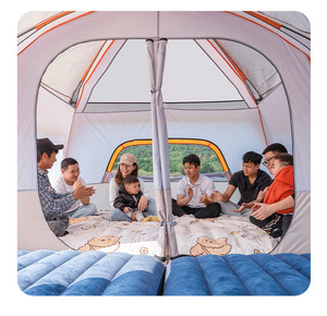 Tente de camping automatique instantanée pliable pour 8 à 12 personnes, imperméable, pour le camping, la randonnée et la plage - Product Image 6
