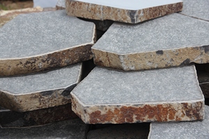 Ma thuật đá điêu khắc Tay Chạm Khắc <span class=keywords><strong>basalt</strong></span> lát đá tự nhiên thân thiện với môi bền Cut-to-Size ngoài trời đường lái xe sàn gạch - Product Image 3