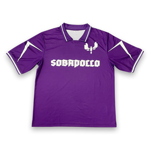 Uniforme de Fútbol Retro de Malla al por Mayor, Ropa Deportiva Personalizada, Camiseta de Fútbol Urbana - Product Image 2