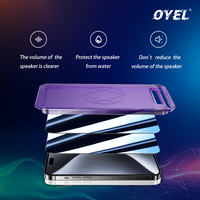 9H Verre Trempé HD Privacy Mili Tary Étui Incassable Amical Pull Down Dépoussiérage 2 Pack pour iPhone Protecteur D'écran