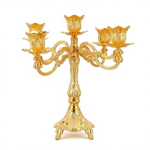 Modern Design Handmade Durable Aluminum Decorative <b>Candle</b> Stand for Wedding Christmas Easter Family <b>Dinner</b> Home Decoration - Product Image 3
