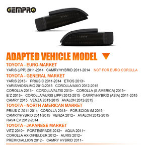 Luz Intermitente Secuencial Ámbar para Espejo Lateral, para Toyota <span class=keywords><strong>YARIS</strong></span> CAMRY/<span class=keywords><strong>HYBRID</strong></span>, Lámparas Indicadoras de Señal de Giro para Espejo, Venta al Por Mayor - Product Image 3