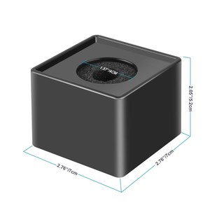 NOVISON Custom ABS Material Editing Calibration <b>Tools</b> for Handheld Microphone Cube Holder with Interview Logo <b>Box</b> Advertising - Product Image 2