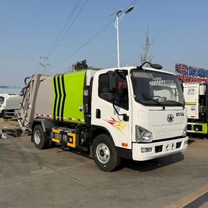Camion à ordures compacteur FAW utilisé pour le transport des déchets ménagers urbains - Product Image 4