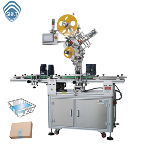 SKILT Elektrischer Automatischer <span class=keywords><strong>Clamshell</strong></span> C-<span class=keywords><strong>Wrap</strong></span> Box Etikettierer Dreiseitige Dreidimensionale Etikettiermaschine PLC Servomotor Papier - Product Image 1