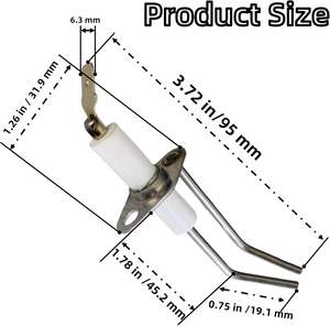 MENSI RV-Allumeur d'électrode de <span class=keywords><strong>chauffe</strong></span>-<span class=keywords><strong>eau</strong></span>, pièce de rechange à double <span class=keywords><strong>sonde</strong></span> 232258 <span class=keywords><strong>pour</strong></span> <span class=keywords><strong>chauffe</strong></span>-<span class=keywords><strong>eau</strong></span> de la série Suburban SW 1pc - Product Image 2