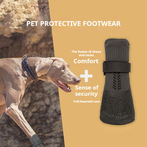 Haute élasticité tricoté <span class=keywords><strong>chien</strong></span> chaussettes antidérapant imperméable chaud animal de compagnie patte protecteur <span class=keywords><strong>neige</strong></span> hiver sport de plein air bottes petit grand <span class=keywords><strong>chien</strong></span> - Product Image 2