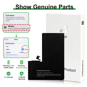 การตรวจสอบ<span class=keywords><strong>แบ</strong></span><span class=keywords><strong>ต</strong></span>เตอรี่แท้ที่ใช้แล้ว พร้อมการอัปเกรดสภาพแบตเตอรี่ 100% สำหรับ <span class=keywords><strong>iPhone</strong></span> 13 Pro 0 รอบการใช้งาน รับประกัน 18 เดือน - Product Image 1