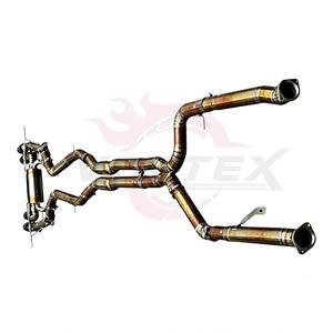 ระบบท่อไอเสียแบบ Catback วาล์ว Vortex Blue Gold Titanium สำหรับ BMW M3 G80 M4 G82 G83 S58 3.0T ปี 2021-2025 ชุดแต่งปลายท่อแบบ Quad Tips - Product Image 4