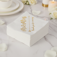 Serviettes de table jetables pliées, absorbantes, douces, 1 pli, en papier Airlaid, design uni, pour dîners, mariages, anniversaires, festivals, fêtes