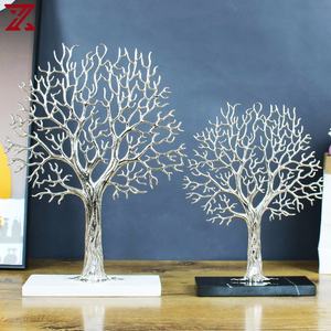 Base en marbre noir léger de haute qualité, arbre de <span class=keywords><strong>corail</strong></span>, accessoires de décoration en métal, artisanat - Product Image 3