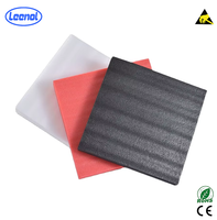 LEENOL Mousse EPE ESD blanche de 0,5 mm et 1 mm d'épaisseur, emballage personnalisé en feuille de mousse EPE