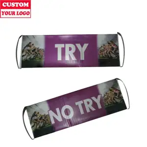 Advertising Promotion Custom Small Flags Polyester Satin Knitted Fabric Scrolling Fan Hand Flag