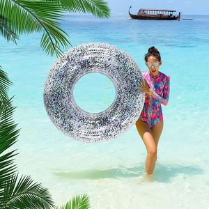 Bouée de natation gonflable épaissie avec flotteurs sous les aisselles et paillettes, pour la plage et la piscine, pour adultes et enfants, sports nautiques, en promotion, sûre, en stock - Product Image 6
