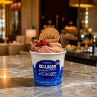 Gobelets à glace et yaourt glacé personnalisés, imprimés, jetables, compostables, anti-fuite, recyclables, à paroi simple, épaissis, 4 oz