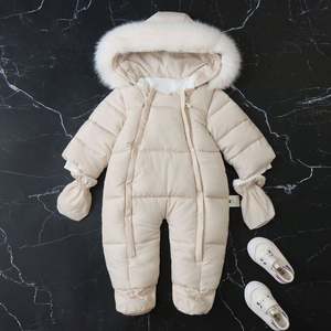 Combinaison et salopette d'hiver douce et chaude décontractées de haute qualité pour bébés, vêtements d'extérieur d'hiver, vêtements de neige pour bébés garçons et filles, vente en gros - Product Image 5