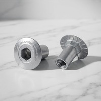 Vis autotaraudeuses en acier noir Zhunte RN, rivets de verrouillage à double extrémité, ensembles de boulons, zingués classe 12.9, pour béton, à tête hexagonale