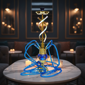 Set de Narguile Árabe, Shisha de Aleación de Aluminio, Narguile de Viaje, Narguile sin Carbón - Product Image 1