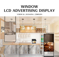 Écran LCD d'affichage numérique 32 43 49 55 65 pouces, 2K4K, haute luminosité 2500-3000 NITS, affichage pour vitrine