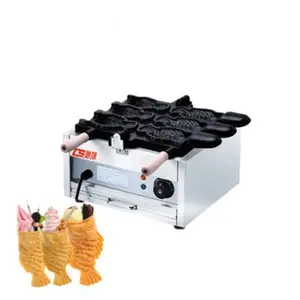 japanese fish commercial electric taiyaki grill ice cream open mouth waffle making maker machine