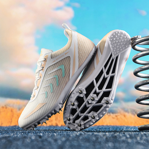 Nouvelles chaussures de piste <span class=keywords><strong>Pointes</strong></span> pour hommes et femmes Courir debout Chaussures de saut en longueur <span class=keywords><strong>Sprint</strong></span> Race Mesh <span class=keywords><strong>Pointes</strong></span> respirantes Chaussures pour la course - Product Image 3