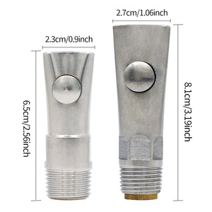 Nuovo Abbeveratoio Automatico per Suinetti a Basso Prezzo, Antispruzzo, in Acciaio Inox con Testa in Rame a Forma di Bocca di Maiale - Product Image 6