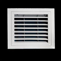 Grille d'aération rectangulaire en alliage d'aluminium durable pour la vente en gros, diffuseur tourbillonnant, installation facile pour bureau et salon