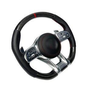 Adecuado para <span class=keywords><strong>mercedes</strong></span>-<span class=keywords><strong>benz</strong></span> a B <span class=keywords><strong>C</strong></span> E CLASS GLS 809 <span class=keywords><strong>AMG</strong></span> E300 C300 GLC <span class=keywords><strong>43</strong></span> 63S W204 W212 X176 volante de coche de fibra de carbono - Product Image 5