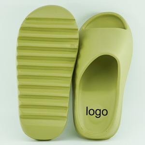 Claquettes de plage pour couple, motif coco, en EVA, à plateforme, pour homme et femme, épaisses, décontractées, toutes saisons - Product Image 1