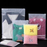 Sac en plastique transparent personnalisé avec logo de sécurité imprimé et fermeture éclair pour vêtements, chaussures, chaussettes, fourrures, MOQ 10 pièces