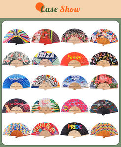 Sciarpa da regalo Business in legno pieghevole di alta qualità con ventaglio personalizzato e segno da parete per promozioni - Product Image 5