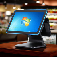 Nouveau design d'affichage client tout-en-un PC caisse enregistreuse écran large écran tactile système de machine de point de vente