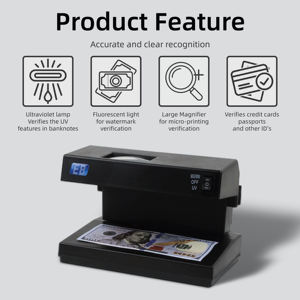 DC-2138 Lampe UV 9W Portable <span class=keywords><strong>Détecteur</strong></span> <span class=keywords><strong>de</strong></span> Billets <span class=keywords><strong>de</strong></span> Banque <span class=keywords><strong>Faux</strong></span> Vérificateur Électronique <span class=keywords><strong>de</strong></span> Monnaie Détecteurs <span class=keywords><strong>de</strong></span> Devises - Product Image 5