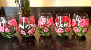 Gobelet en verre personnalisé fait main avec le nom de l'enfant, peint <span class=keywords><strong>à</strong></span> la main, moderne, réutilisable, anti-fuite, grande capacité, pour la maison, cadeau idéal - Product Image 4