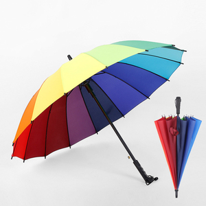 Parapluie Arc-en-ciel Grand Format à Ouverture Automatique de Haute Qualité Fabriqué sur Mesure 16 Baleines 21 Pouces 23 Pouces Parapluie Droit - Product Image 2