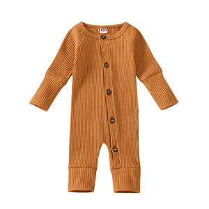 Mono de Invierno para Bebé de Alta Calidad, Pijama de Manga Larga de Color Sólido, Ropa de Bebé 100% Algodón - Product Image 6