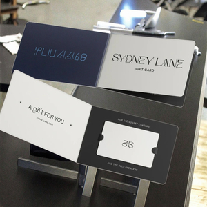 Porte-cartes VIP d'entreprise en papier kraft blanc personnalisé, pochettes d'emballage, <span class=keywords><strong>enveloppe</strong></span>, porte-carte cadeau, <span class=keywords><strong>portefeuille</strong></span>, 60x90mm, laminé - Product Image 2