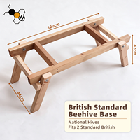 Support de ruche britannique OEM, support de ruche surélevé stable avec boulons en acier inoxydable, fournisseur pour apiculteurs