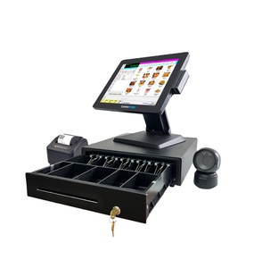 CARAV Fabricación Aleación de aluminio Pantalla dual 15 pulgadas Pos Systems Android <span class=keywords><strong>Windos</strong></span> para supermercados - Product Image 1