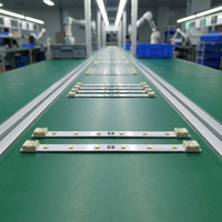 Circuit imprimé LED en aluminium personnalisé avec finition ENIG Or par immersion, livraison rapide, service OEM/ODM, éclairage de circuit de haute qualité