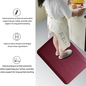 Proveedor OEM/ODM de Conlloan: Tapete Antifatiga de PU Grueso con Acabado de Cuero, Impermeable y Antideslizante - Product Image 2