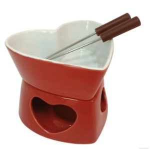 Ensemble de tasses à Fondue <span class=keywords><strong>au</strong></span> chocolat ou <span class=keywords><strong>au</strong></span> <span class=keywords><strong>fromage</strong></span>, kinglang, en céramique, bol amovible avec fourchettes en acier inoxydable, cuisine - Product Image 6