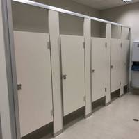 Cubículos de Baño de Resina Fenólica HPL, Personalizados, Resistentes a la Humedad, para Baños Escolares