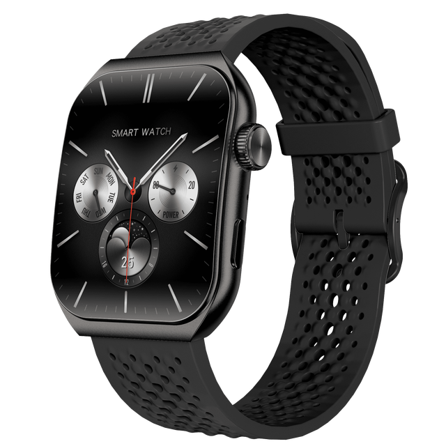 Stylish AM10B 1.96'' AMOLED Smart Watch for Android/iOS, Fitness & Health Monitoring,Relojes Inteligentes Para Hombres
