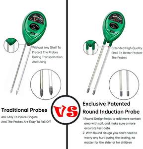 เครื่องวัดคุณภาพดิน 3 in 1 ราคาโรงงาน เครื่องวัดความชื้นในดิน แสง และค่า <span class=keywords><strong>pH</strong></span> ดิจิตอล สำหรับตรวจสอบดินในสวน ต้นไม้ และดอกไม้ - Product Image 3